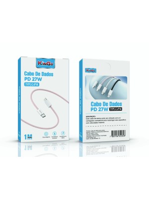 CABO TRANÇADO PD27W TYPE C - IP14 -  ROSA