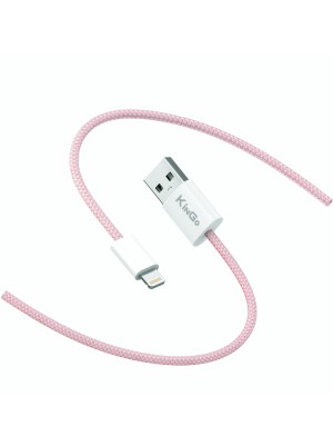 CABO TRANÇADO 2.4A USB - IP14 - ROSA