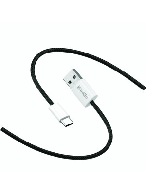 CABO TRANÇADO 3.0A USB - TYPE C - PRETO