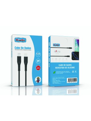 SILICONE TYPE C - IP 27W - PRETO