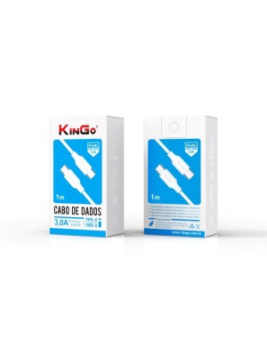 Cabo de Dados Simples - Kingo Type-C para Type-C