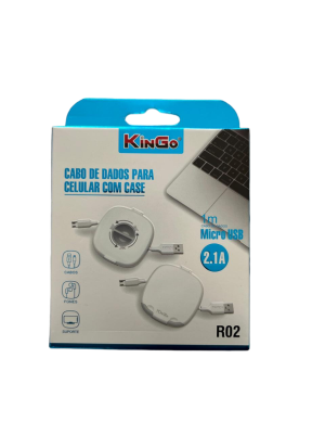 Cabo para Celular Com Case Micro USB 1m