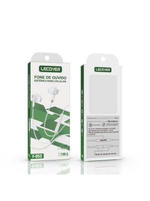 Fone de Ouvido F-52 - Branco