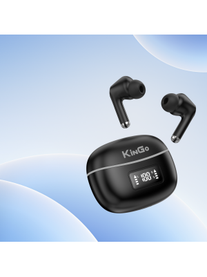 FONE SEM FIO TWS+TELA DIGITAL T-206 PRETO