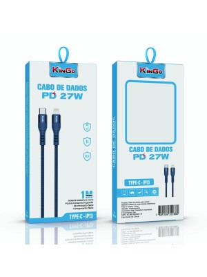 CABO DE CORDA 2.4 TYPE C - IP 27W - AZUL